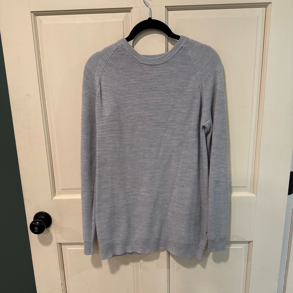 lululemon athletica Light Gray Crewneck Sweater
